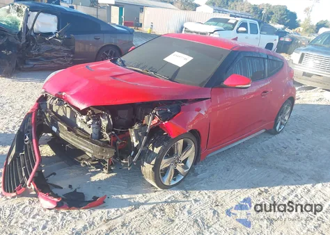 2013 Hyundai Veloster Turbo W/Black z USA, uszkodzony, nr VIN KMHTC6AE1DU174106